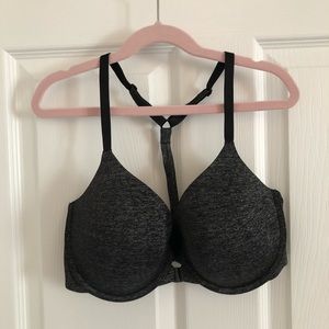 Victoria’s Secret gray space dye T-back/racer back bra